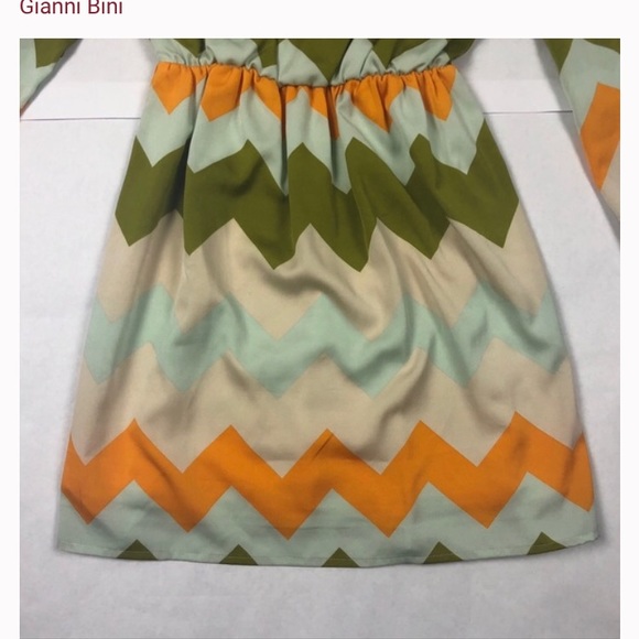 Grab 💼 6 for $20 Gianni bini chevron dress Md LN - Picture 3 of 8